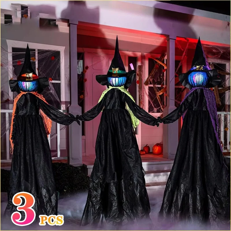 1PCSHalloween Colourful Glow H - Up Lighting Decor ulasan dan harga