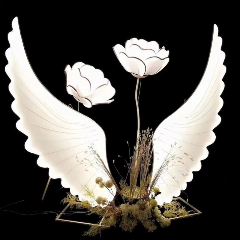 Glowing Angel Wings Light Prop - Lighting Decoration Ideas ulasan dan harga