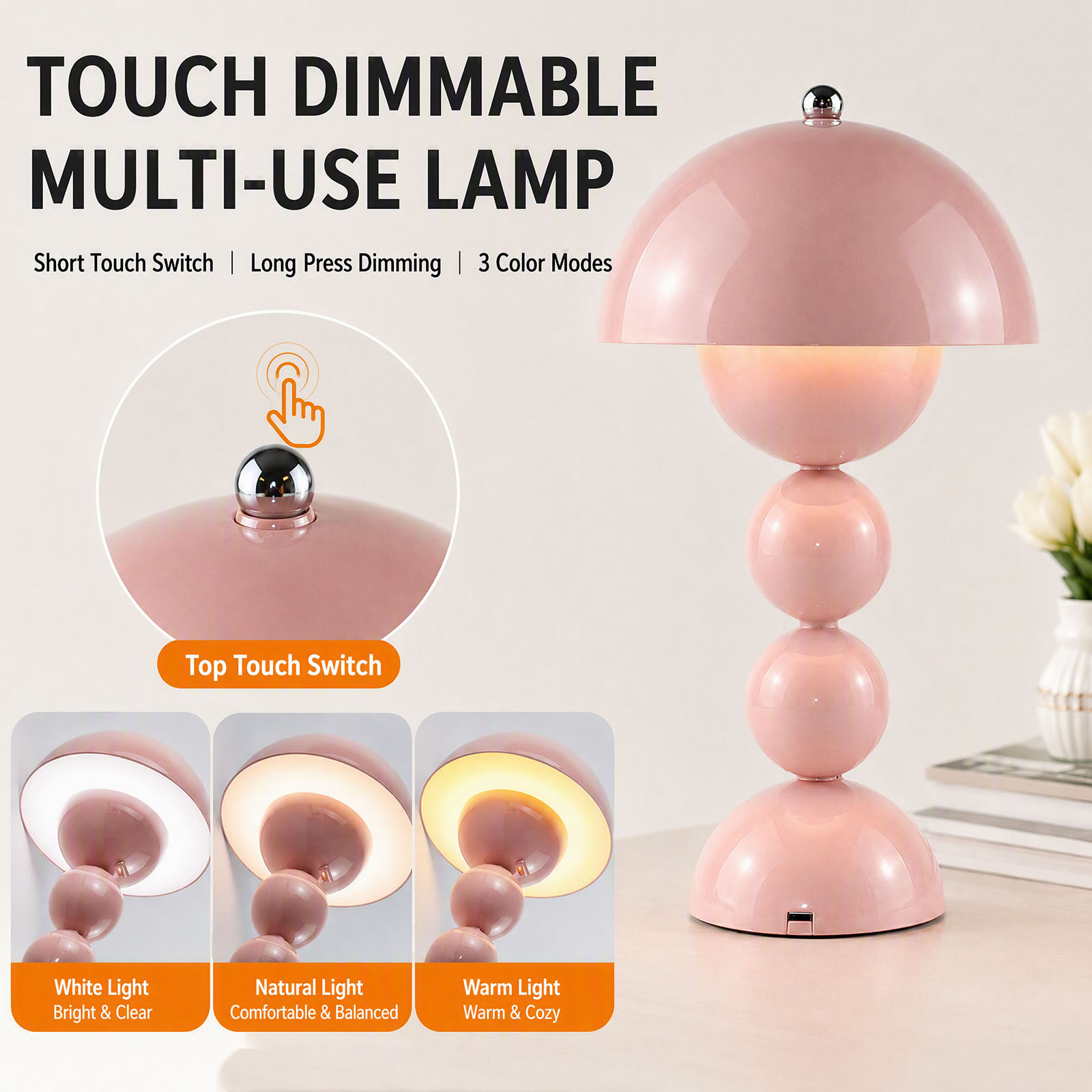 USB Mushroom Bud LED Table Lam - Decor Lighting Lamps ulasan dan harga