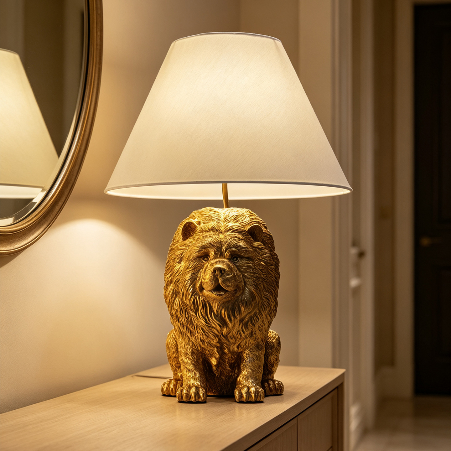 Creative Chow Chow Animal Resi - Lighting Decor Bedroom ulasan dan harga
