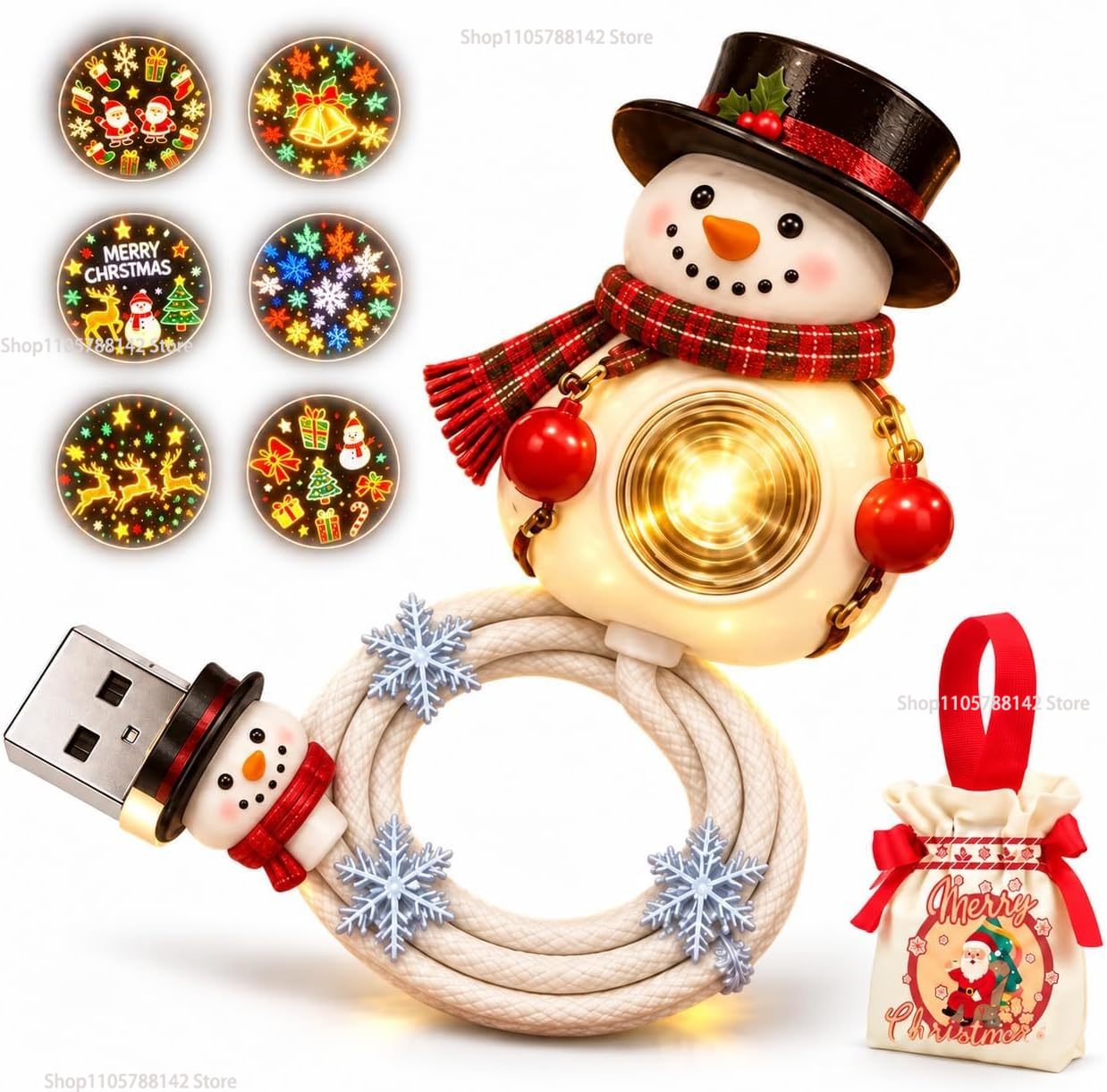 Christmas Snowman USB Christma - Lighting Christmas Decor ulasan dan harga